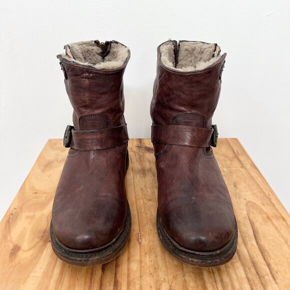 Frye Women's Brown Leather Ankle Boots - Picture 4 of 8